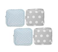VICASKY 4pcs Compact Menstrual Pad Bag Set with Multicompartment Design for Organized Storage and Privacy Protection Portable Period Pouch for Travel Office School Makeup Bags for Women