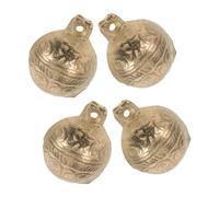 VICASKY 4pcs Copper Fishing Rod Alarm Bells for Sea Fishing High Sensitivity Bite Indicators with Clear Sound Output Non-slip Design for Night and Use