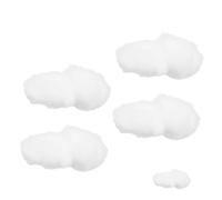 VICASKY 4pcs Cotton Cloud Hanging Decorations White Imitation Clouds Delicate Design for Home Ceiling and Christmas Tree, Decorative Ornaments to Create a Happy Atmosphere