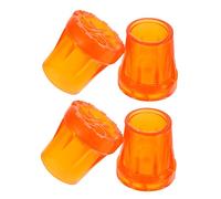 VICASKY 4pcs Crutch Stick Feet Pad Walking Stick Accessories Non-Slip for Ferrules Concrete Wet Camping Hiking Gravel Roads