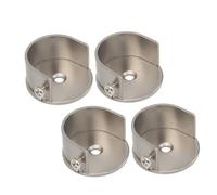 VICASKY 4pcs Curtain Rod Holders Wall Mounted Supports for Closet Shower Rods Sturdy Elegant Design Easy Installation for Various Home Decor