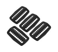 VICASKY 4pcs Dive Weight Belt Buckle with D-ring, Black Nylon Webbing Keeper for Scuba Diving and Freediving Accessories, Lightweight Corrosion-resistant Snorkeling Strap Retainer