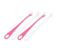 VICASKY 4pcs Dog Toothbrush for Pet Oral Care Compact Brush Head for Deep Cleaning Portable Puppy Teeth Cleaner with Soft Abs Material Eliminates Bad Breath and Supports Oral Health