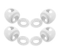 VICASKY 4pcs Door Knob Covers Soft Cushioning Safety Protectors Neutral Color Minimalist Design for Home Safety Prevent Accidental Opening