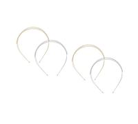 VICASKY 4pcs Double Layer Rhinestone Headband Wedding Bride Princess Crown Hair Accessories for Special Occasions and Elegant Hairstyles