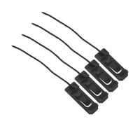 VICASKY 4pcs Durable Snap Type Split Surfboard Fin Splitter Tail Rudder Replacement for Inflatable Surfboards Enhance Stability Direction for Beach Surfing Black