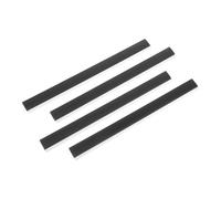 VICASKY 4pcs Dustpan Rubber Lip Insert Strips Durable Edge Protectors for Dustpan Flexible Garbage Edge Closing Strips Practical Cleaning Accessories Compatible with Various Cleaning Tools