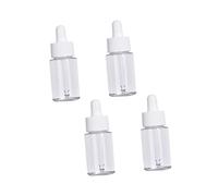 VICASKY 4pcs Empty Glass Dropper Bottles Sub Bottle for Hyaluronic Acid Essential Oils