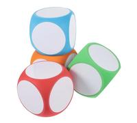 VICASKY 4Pcs Erasable Blank Foam Dice for DIY High Density Cubes for Games Classroom Activities Lightweight and Portable Writing Surface for Creative Projects Teaching
