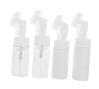 VICASKY 4pcs Facial Cleansing Brush Face Brush Bubble Bottle Facial Dispenser for Face Scrub and Simple Skincare Routine