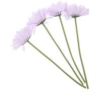 VICASKY 4pcs Faux African Daisies Artificial Flowers Lifelike Single Stem Floral Decor for Home Party and Event Decoration for Stylish Arrangements and Centerpieces