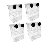 VICASKY 4pcs Fish Fry Incubator Aquarium Breeding Box Fish Nursing Tank Breeder Box for Guppy Clownfish Fry Hatchery Tank Incubator