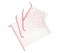 VICASKY 4pcs Foldable Drawstring Laundry Bags Portable Travel Storage Pouches for Dirty Clothes Socks Underwear Organizer PE Material Lightweight