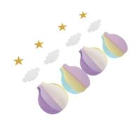 VICASKY 4pcs Garden Hanging Ornaments Boys and Girls Birthday Decorations Hot Air Balloon and Cloud Themed Classroom Decorations