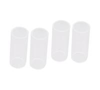 VICASKY 4pcs Glass Guitar Slides Standard Guitar Slide Kit Fretboard Protector for Players