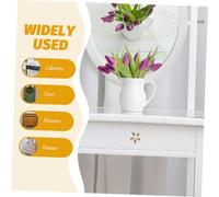 VICASKY 4pcs Gold Flower Knobs for Dressers Single-Hole Rhinestone Cabinet Pulls Door Handles for Wardrobes Cupboards with Easy Installation and Wear-Resistant Shine