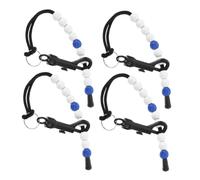 VICASKY 4pcs Golf Score Indicator Bracelet Wearable Beaded Stroke Counter for Effortless Score Tracking Fashionable Golfing Accessory for All Skill Levels Weather Resistant Design