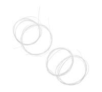 VICASKY 4pcs Guitar Binding Strip White Plastic Edging for Acoustic Classical Guitars Durable Decorative Purfling Easy DIY Installation for Soundhole Edge Decoration