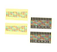 VICASKY 4pcs Guitar Finger Guide Fretboard Notes Stickers Beginner Fingerboard Sticker for Guitar Fret Guide Label for Learning Basics