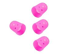 VICASKY 4pcs Guitar Fingertip Guards Silicone Finger Sleeves Reduction for Ukulele Banjo Mandolin Comfort Fit