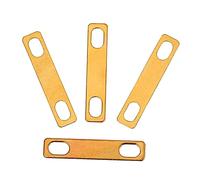 VICASKY 4pcs Guitar Neck Shim Brass Guitar Heightening Gasket Accessories Replace Old Neck 3 Thickness for Different Sizes Improve Sound Quality