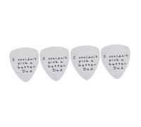 VICASKY 4pcs Guitar Pick Titanium Steel Acoustic Guitar Plectrum Thin Picks for Players Musical Instrument Accessory