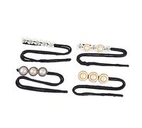 VICASKY 4pcs Hair Bun Styler Slip Bun Twist Shaper with Pearls Lazy Hair Device for Effortless Updo for Summer and Professional Looks