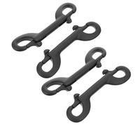 VICASKY 4pcs Heavy Duty Metal Double Ended Snap Hooks for Dog Leash for Outdoor Walks and Home Pet Accessories