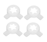 VICASKY 4pcs Hexagonal Star Nozzles Replacement for Ice Cream Maker Commercial Cream Dispenser Parts Detachable Design for Easy Cleaning and Maintenance