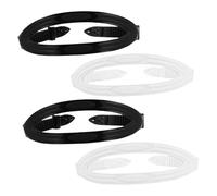 VICASKY 4Pcs High-elastic Silicone Diving Mask Strap Replacement Adjustable Swim Snorkeling Goggles Headband for Secure Fit Lightweight and Water Sports Accessories