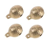 VICASKY 4pcs High Sensitivity Copper Fishing Rod Bells Lightweight Bait Alarm Indicators for Night Sea Rods Outdoor Fishing Trips