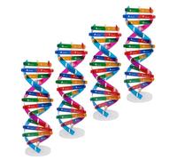 VICASKY 4pcs Human Genes DNA Model Kit Double Helix Structure Educational Scientific Molecular DNA Teaching Biological Learning Aid for Classroom and Student Use