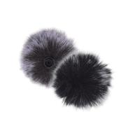 VICASKY 4pcs Lavalier Mic Furry Covers Plush Fabric Soft Material Sturdy Wind Noise Reduction Mini Clip-on Lav Mic Covers for Speeches and Outdoor Activities