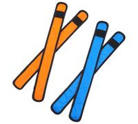 VICASKY 4Pcs LED Horse Ankle Bands with Compression Support and Fabric Leg Straps for Riding Supplies, Glowing Horse Leg Wraps in Blue and Orange for Equine Safety and Night Riding