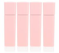 VICASKY 4pcs Lip Gloss Tube Lip Gloss Containers Empty Tube Plastic 5G Pink Refillable and Washable Compact for Bag or Purse
