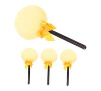 VICASKY 4pcs Lollipop Shaped Fluffy Makeup Puff for Women Large Body Powder Puff for Loose Powder Portable Reusable for Travel