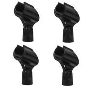 VICASKY 4pcs Microphone Clip U Type Clamp for Mic and Wireless Mic Stable Holder for Microphone Stand and Wireless Systems