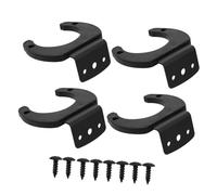 VICASKY 4pcs Microphone Holder Wall Mount Set with Small Size Silicone and Iron Material Compact Mic Wall Clamp that Will Not Damage Microphone Storage and Mounting