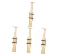 VICASKY 4pcs Musical Trumpet Accessory Silvering for Trumpeter Trumpet Mouth Practice Instrument Part for Boys and Girls and Adults