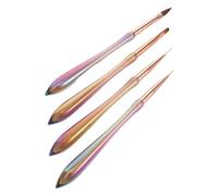 VICASKY 4pcs Nail Art Pen Set Gel Nail Polish Pens for French Manicure Doodling Art Design at Home Salon
