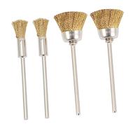 VICASKY 4pcs Nail Drill Cleaning Brush Set for Manicure and Pedicure Copper Wire Brushes for Nail Art Drill Bits Easy Cleaning Tool for Home and Salon Use