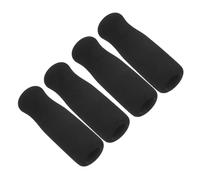 VICASKY 4Pcs Non-Slip Cane Handle Covers for 25Mm Grip - Soft Padded Walker Hand Cushions for Comfortable Elderly Support and Crutches Cushioning in Black