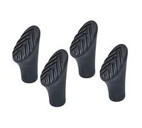 VICASKY 4PCS Non Slip Rubber Tip Covers for Walking Sticks Durable Alpenstock Protectors for Increased Grip Longevity for Hiking Slippery Steep Terrain