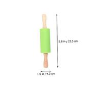 VICASKY 4Pcs Non Stick Silicone Rolling Pins with Handles Baking Tools for Dough Pastry Cookie Fondant and Dumpling Wrappers Kitchen Supplies in Blue and Aqua