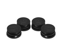 VICASKY 4pcs Paddleboard Leash Plug round Cup Foot Rope Surfboard Accessory Kit Black for Sup Surfing Water Sports and Fishing Safety Stopper