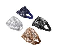 VICASKY 4pcs Pearl Headband Lace Women Hair Accessories Faux Pearls Stylish Headbands for Women Fashion Weddings Gatherings