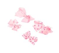 VICASKY 4pcs Pink Dot Butterfly Hair Clips Set for Kids Cute Bow Hairpins Hair Accessories for Girls Lovely Barrettes for Toddlers