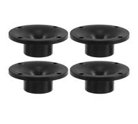 VICASKY 4pcs Plastic Horn Tweeter Speaker Adapters 80mm round Screw on Stage Horn Adapters for Audio Quality and Uniform Sound Diffusion in Concerts and Audio Systems
