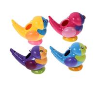VICASKY 4pcs Plastic Squeaky Bath Toy Bird Whistle for Toddlers Fun Bathing Plaything Engaging Educational Toy for Boy Girl for Parties and Gifts