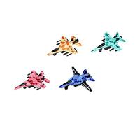 VICASKY 4Pcs Preschool Pull Back Airplane Friction Powered Fighter for and Safe No Batteries Required Fun for Parent Interaction